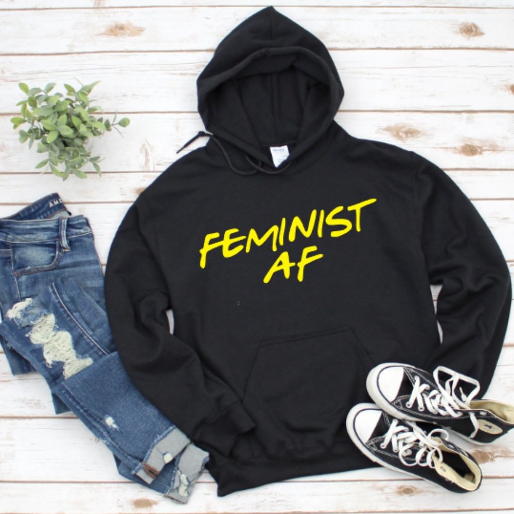 Feminist AF Hoodie, Sweatshirt